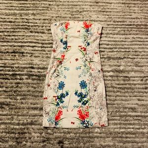 White strapless ZARA dress